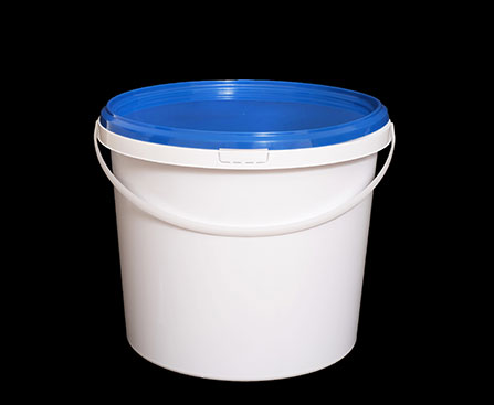 Купить ведро белое круглое с ручкой (5,6 л), d-210 мм, h-193 мм от компании РоссПак