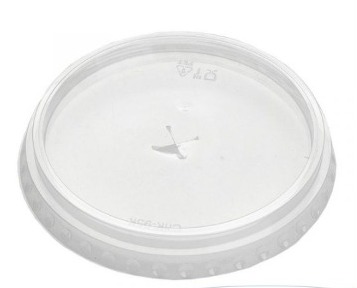 Купить крышка d=95 мм, прозрачная, с прорезью "х", pet от компании РоссПак