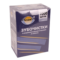 Купить зубочистка в инд. прозр. упаковке деревяная, 1 000 шт./упак. от компании РоссПак