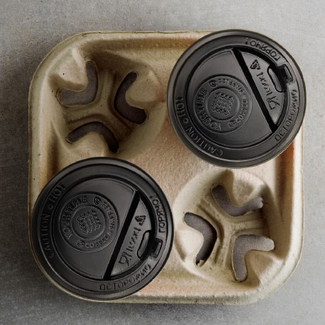 Брендирование крышек для бумажных стаканов  от компании ООО РоссПак