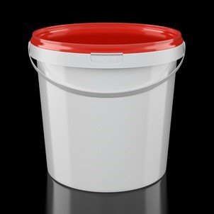 Купить ведро белое круглое с ручкой (3,3 л), d-180 мм, h-174 мм от компании РоссПак