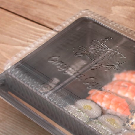 Брендирование крышки контейнера  от компании ООО РоссПак