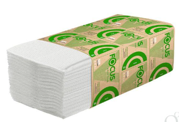 Купить полотенца бумажные для диспенсера однослойные, v-сложение, 23х20,5 см от компании РоссПак