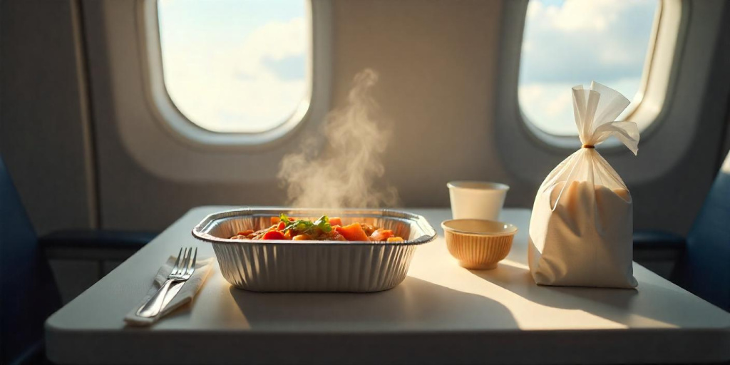 Одноразовая пищевая упаковка для бортпитания от производителя Одноразовая пищевая упаковка для бортпитания от производителя