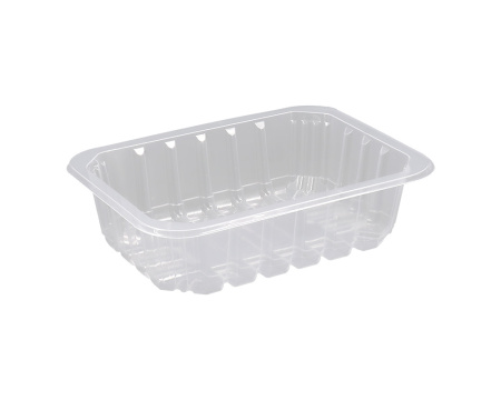 Купить лоток под запайку с ребрами прозрачный 187х137х50 мм от компании РоссПак