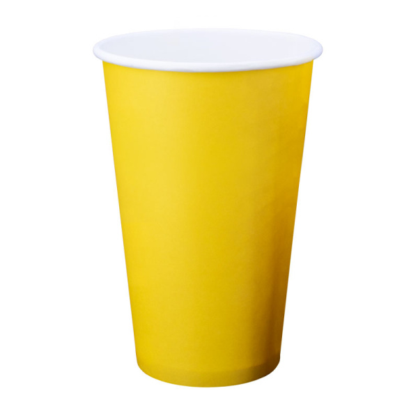 Купить стакан желтый kf-400 (450 мл), d-90 мм, h-137 мм от компании РоссПак
