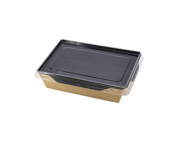 Купить контейнер черный с крышкой росссалат 500 мл от компании РоссПак