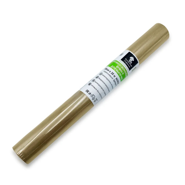 Купить бумага для выпечки 38см х 25м "gurmanoff" крафт от компании РоссПак