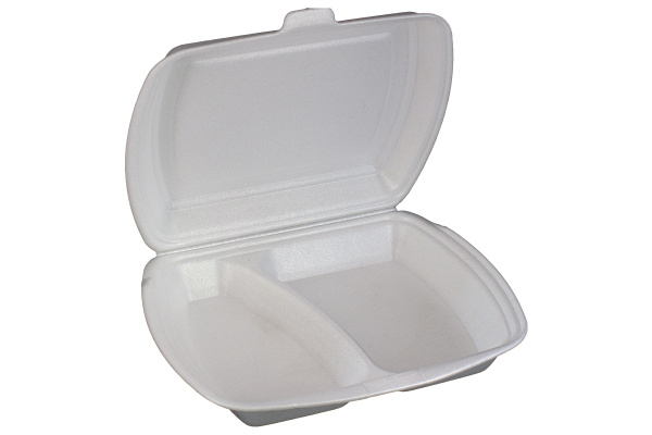 Купить ланч-бокс всп 2-секционный, белый 247х208х63 мм от компании РоссПак