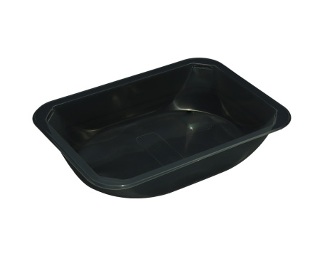Купить лоток под запайку черный гладкий 187х137х36 мм от компании РоссПак