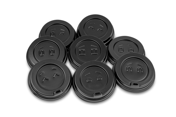 Купить крышка с питейником пс-90 "смайлики", d-90 мм, h-18 мм от компании РоссПак