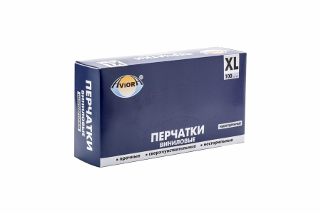 Купить перчатки виниловые б/напыл. "aviora" (хl), 50 пар/упак. от компании РоссПак