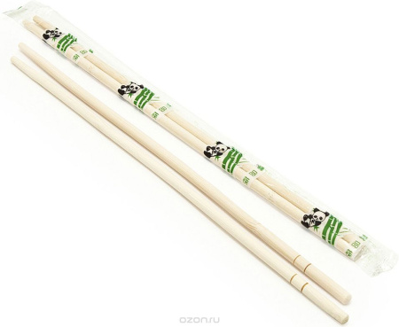 Купить палочки бамбуковые, 23 см, в прозрачной упаковке с зубочисткой от компании РоссПак