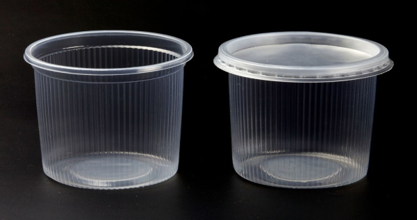 Купить контейнер круглый с крышкой (350 мл), d-98 мм, h-73 мм, pp от компании РоссПак