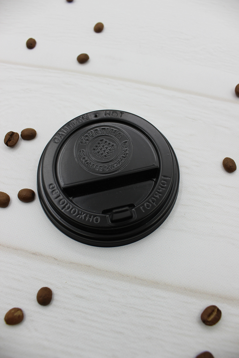 Брендирование крышек для бумажных стаканов  от компании ООО РоссПак