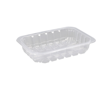 Купить лоток под запайку с ребрами прозрачный 187х137х36 мм от компании РоссПак