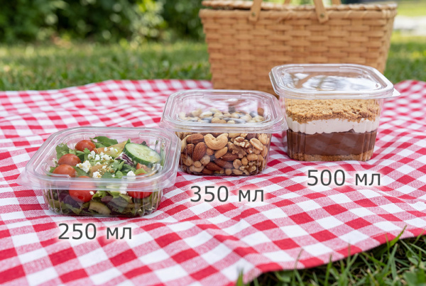 Купить контейнер рпсп-500 (500 мл), 140х135х60 мм от компании РоссПак