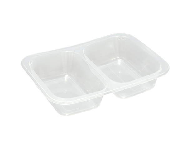 Купить лоток под запайку прозрачный 2-секц.50/50 187х137х36мм от компании РоссПак
