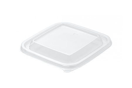 Купить крышка к квадратному контейнеру, 124,5х124,5х13,1 мм, пэт от компании РоссПак
