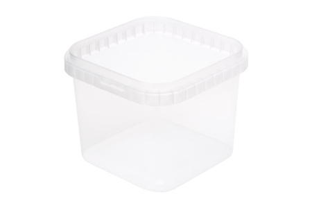 Купить ведро квадратное с ручкой (5,7 л), 197х197х210 мм от компании РоссПак