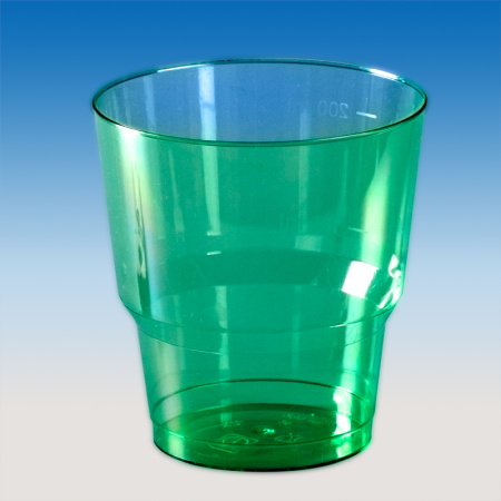Стакан "Кристалл" ПС (200 мл), зеленый Купить стакан "кристалл" пс (200 мл), зеленый от компании РоссПак