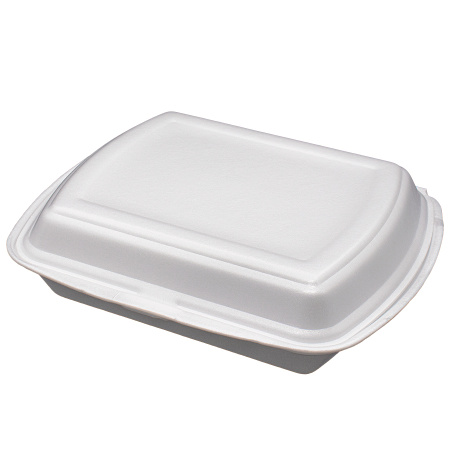 Купить ланч-бокс всп 2-секционный, белый 247х208х63 мм от компании РоссПак