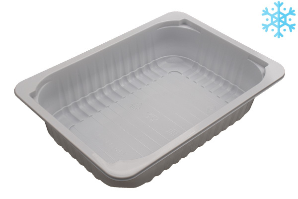 Купить лоток под запайку 210х148х47 мм для заморозки, белый, пп от компании РоссПак