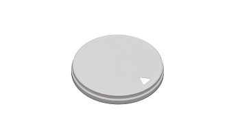 Крышка с треугольным питейником белая 80мм