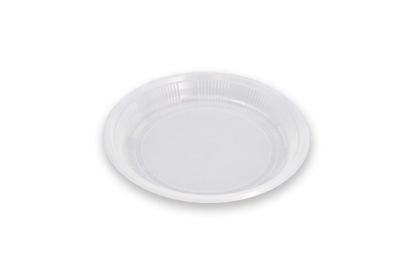 Купить одноразовая прозрачная тарелка, d-170 мм, h-23 мм от компании РоссПак