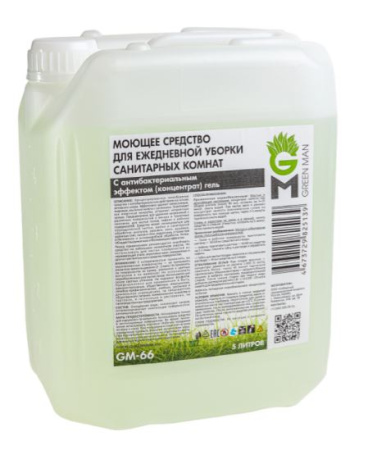 Купить средство для уборки санитарных комнат green man 5 л от компании РоссПак
