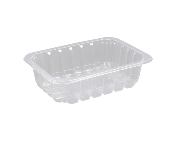 Купить лоток под запайку с ребрами прозрачный 187х137х50 мм от компании РоссПак