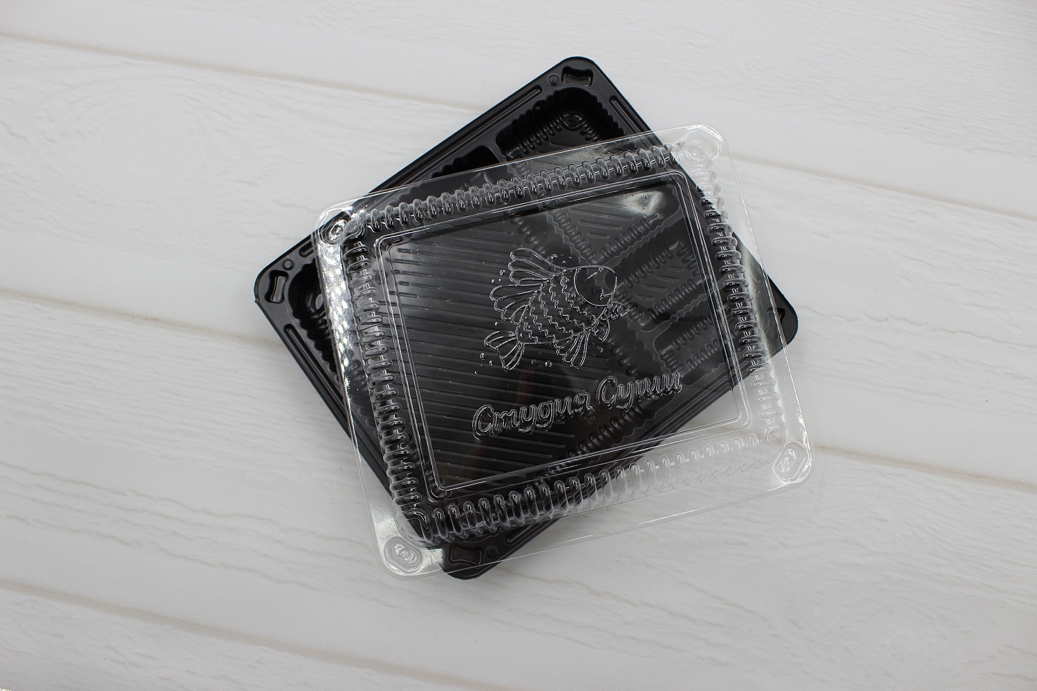 Брендирование крышки контейнера  от компании ООО РоссПак