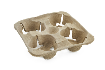 Купить держатель для 4-х стаканов крафт, 200х200х50 мм (упак/130шт) от компании РоссПак