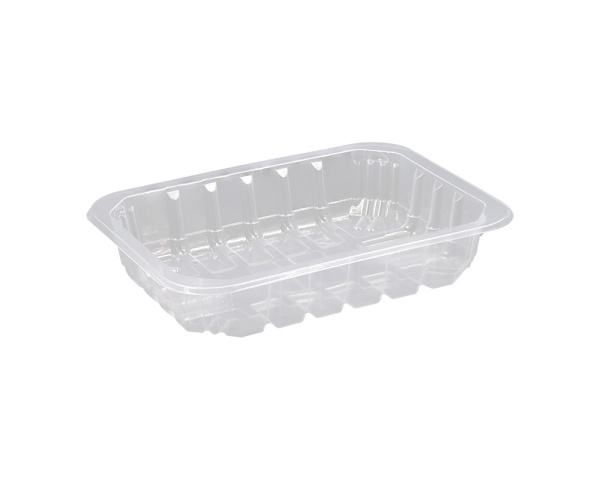 Купить лоток под запайку с ребрами прозрачный 187х137х36 мм от компании РоссПак