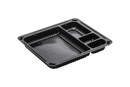 Купить контейнер рп-210 (4 секции) дно, 180,5х159,5х20,3мм черный, бопс от компании РоссПак