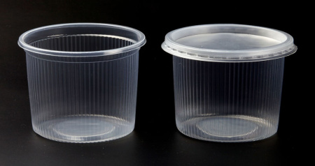 Купить контейнер круглый с крышкой (350 мл), d-98 мм, h-73 мм, pp от компании РоссПак