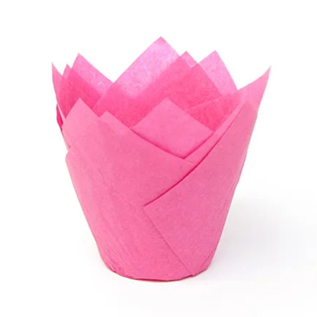 Форма розовая для выпечки Тюльпан